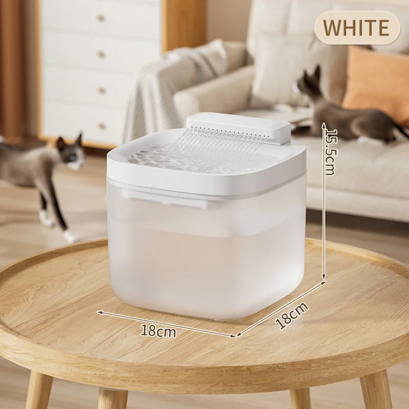 Automatische Kattenfontein 3L – Stil, ABS, met 4-traps Filtersysteem