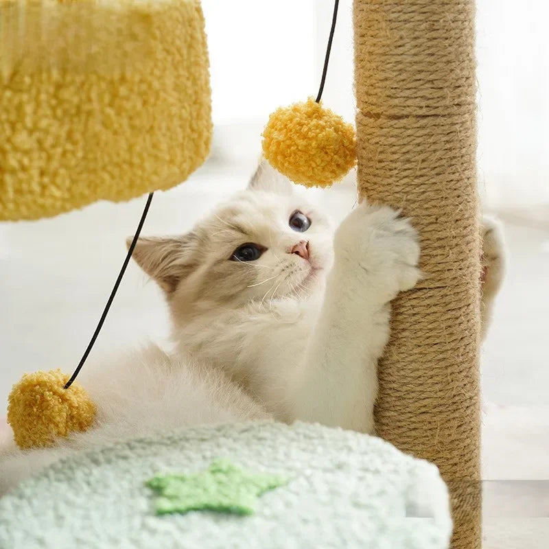 Kattenklimpaal Cactusvorm – Sisal & Pluche, Groen Design