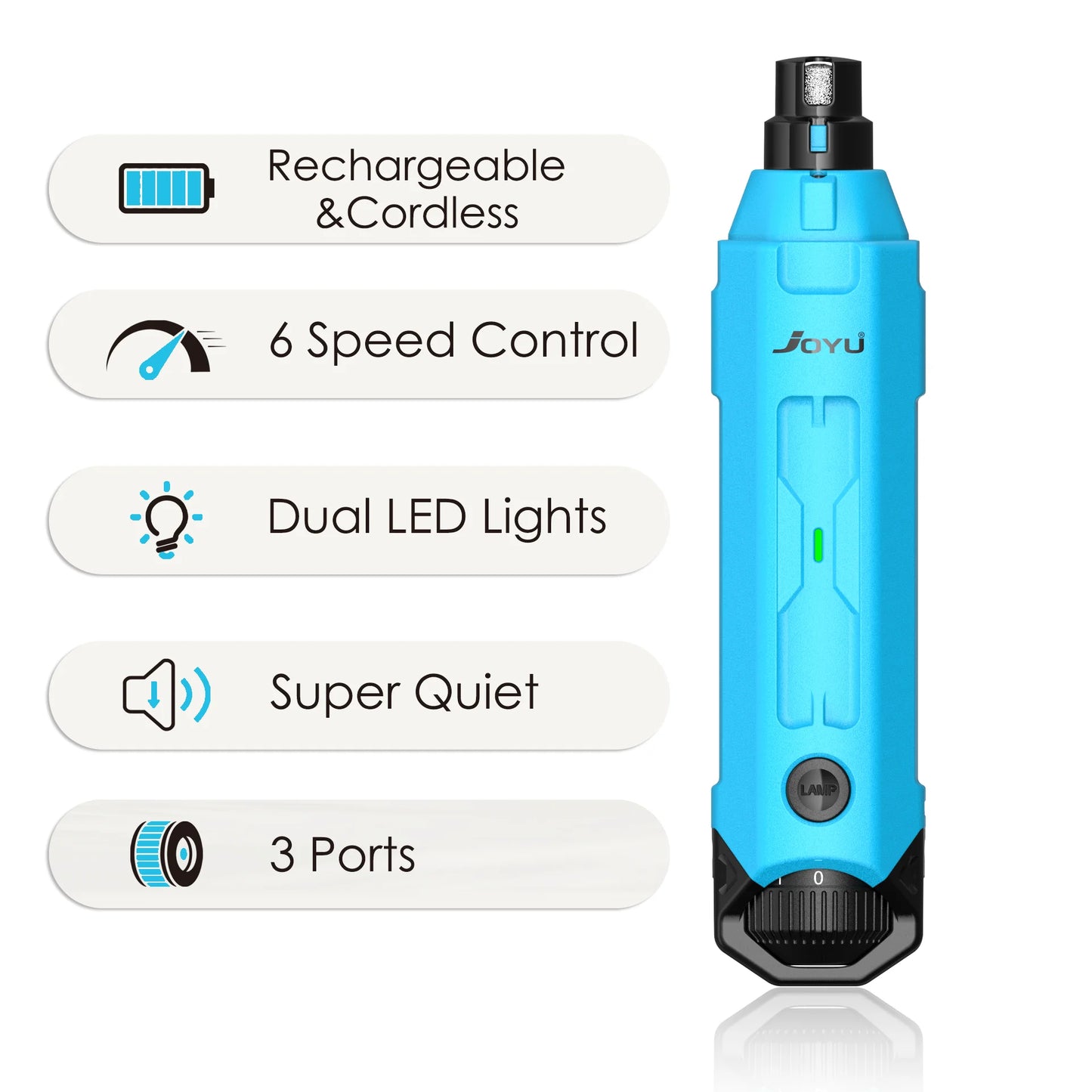 PawPerfect 6-Speed Elektrische Hondennagelvijl