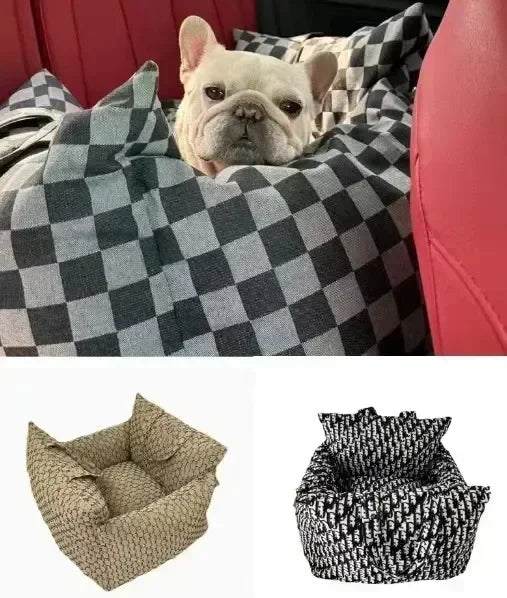 Dog Car Kennel – Afneembare en Wasbare Huisdierkennel voor Herfst & Winter