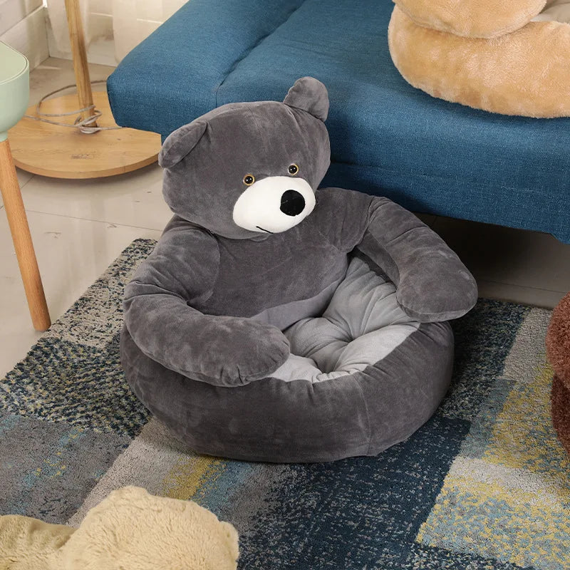 Pluche Beren Huisdierenbed  – Zacht Winterbed Hond Kat