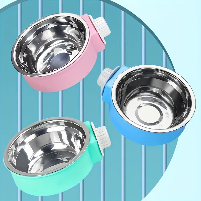 PawLuxe DuoHang – Kleurrijke RVS Honden