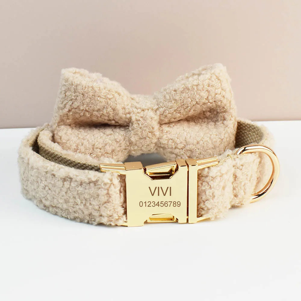 TeddyVeluxe Gepersonaliseerde Hondenhalsband & Riemenset