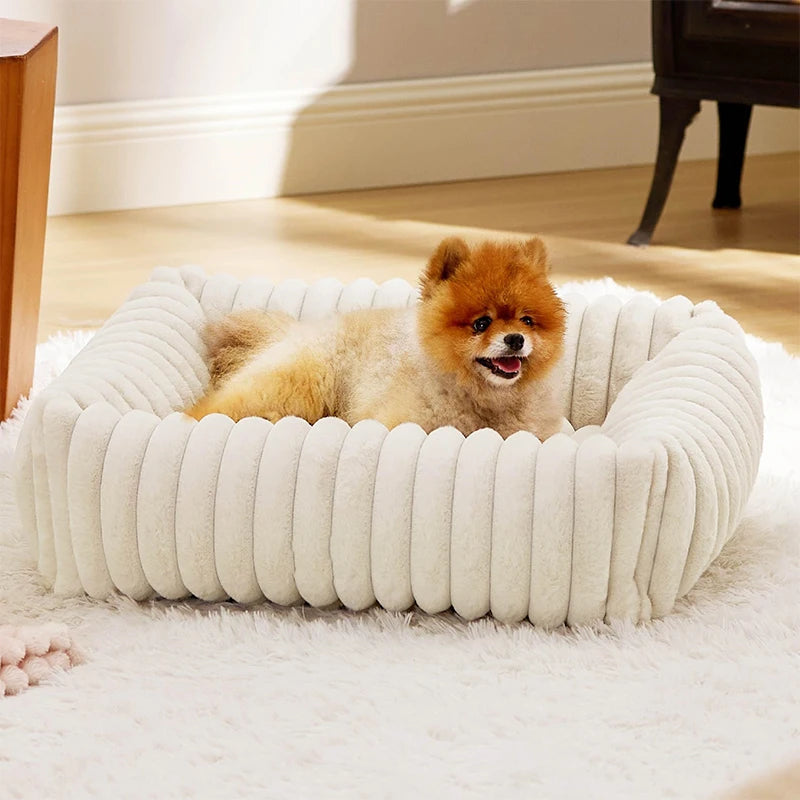 Pluche Huisdierbed  – Wasbaar Antislip Mand voor Hond/Kat