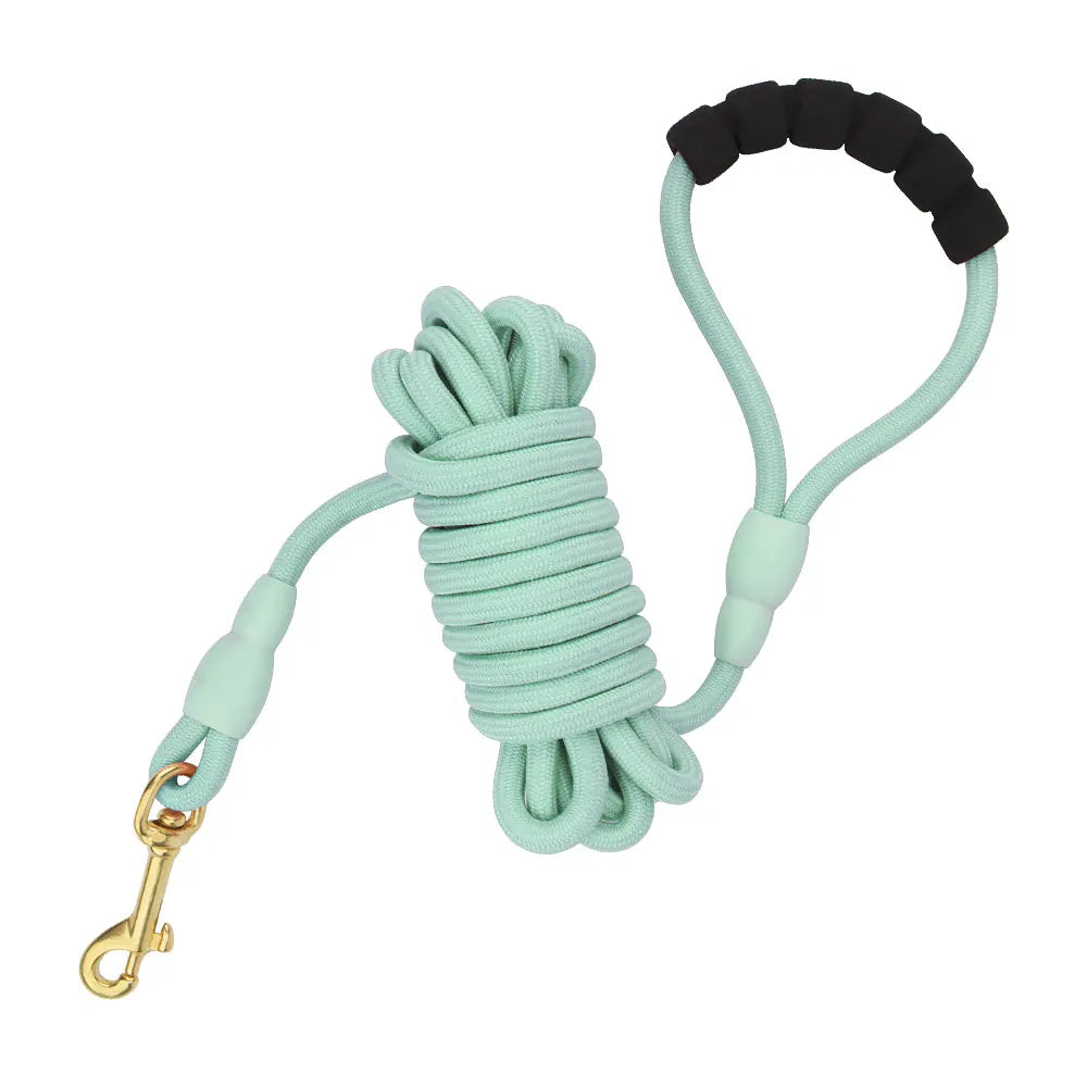 Lange Hondenriem 5M/10M van Polyester – Schuim Handvat, Meerkleurig