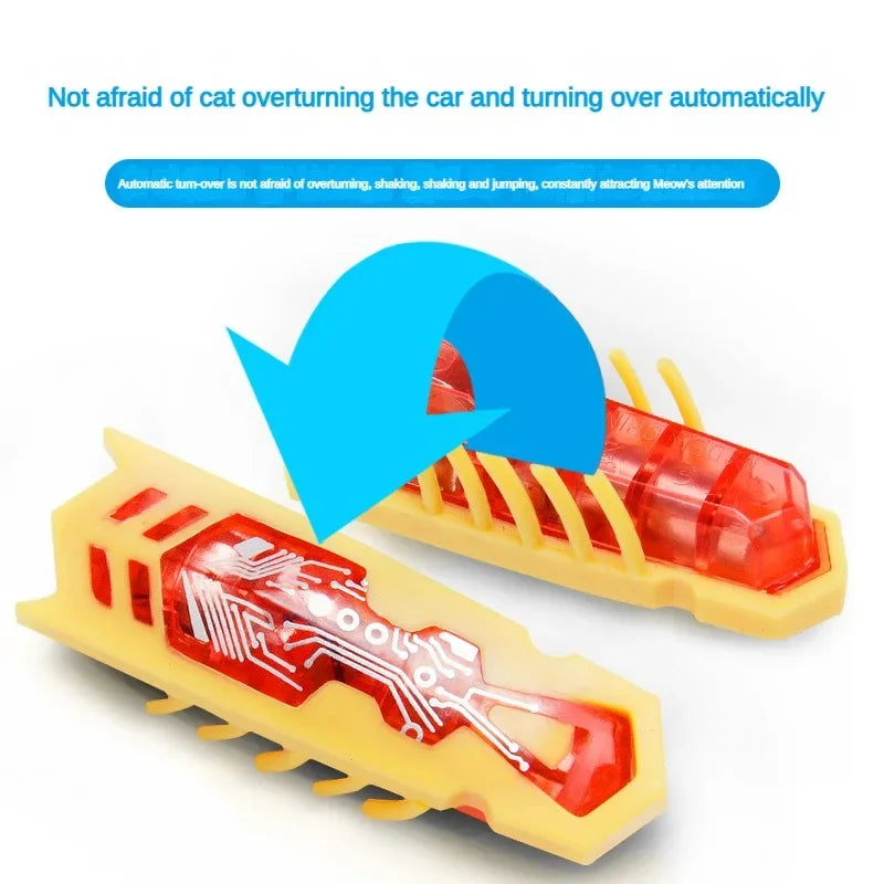 Interactief Elektrisch Katten Speelgoed – Trillende Kever, Felgekleurd