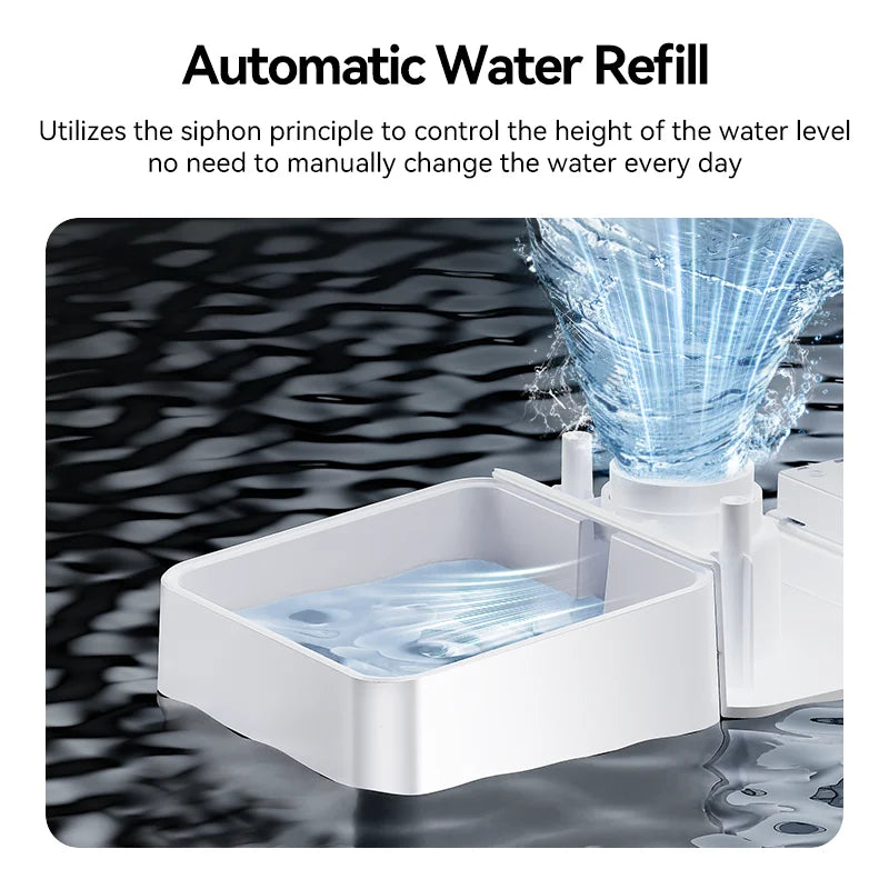 Slimme automatische voerbak hond 8,5L – WiFi app & waterdispenser