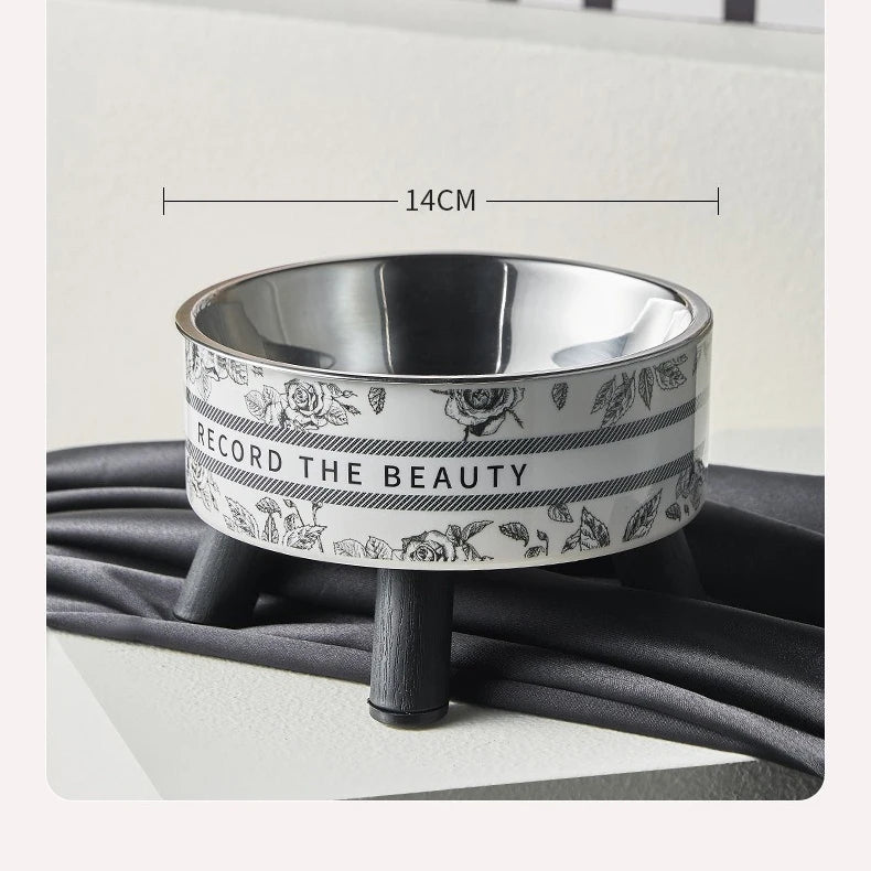 ElevateBowl RVS Hoogvoet Voerbak