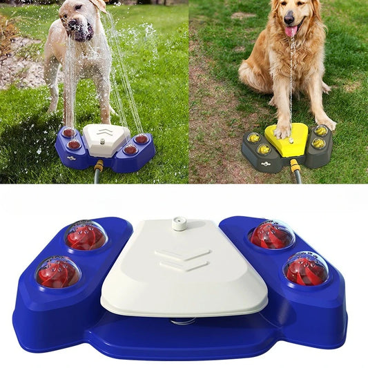 AquaPaws Hondenwatersproeier – Interactief Speels & Verfrissend Waterspeelgoed met Stapfunctie