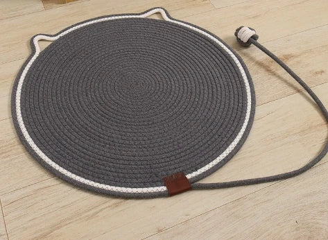 Krabmat Kat Natuurlijk Katoen  – Met Speelbal & Ophanglus