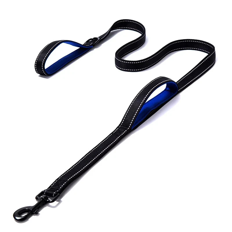 Zware Dubbele Hondenhalsband – Ketting en Nylon, 150 - 180cm