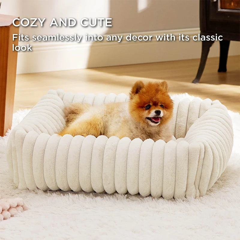 Pluche Huisdierbed  – Wasbaar Antislip Mand voor Hond/Kat