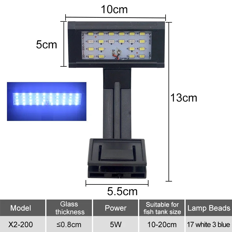 Ultradunne LED-aquariumlamp