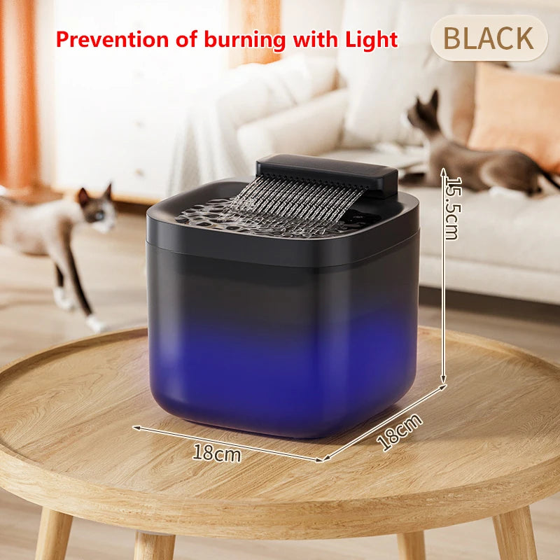 Automatische Kattenfontein 3L – Stil, ABS, met 4-traps Filtersysteem