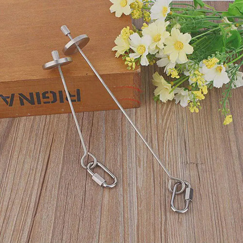 Vogel fruitspies roestvrij staal – voerspeelgoed voor papegaaien