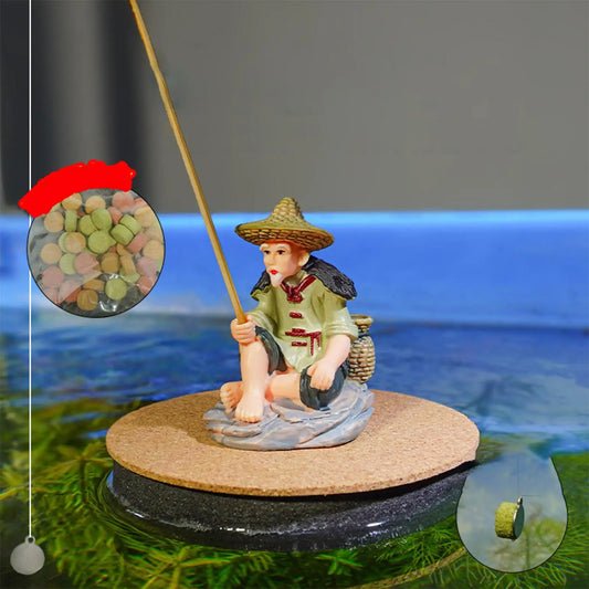 AquaZen Drijvende Vissersbeeldjes