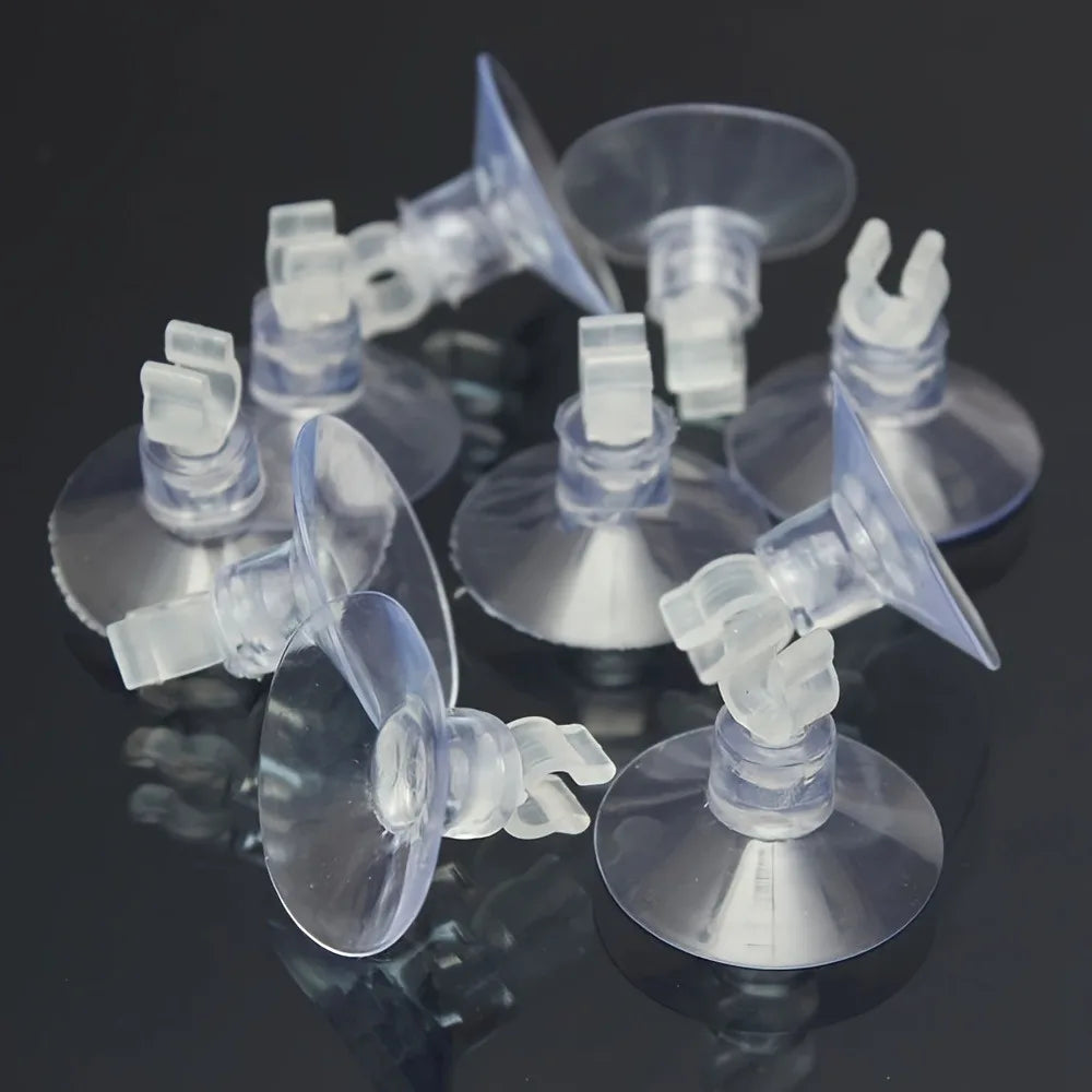 AquaGrip Set van 10 Rubberen Aquarium Zuignappen
