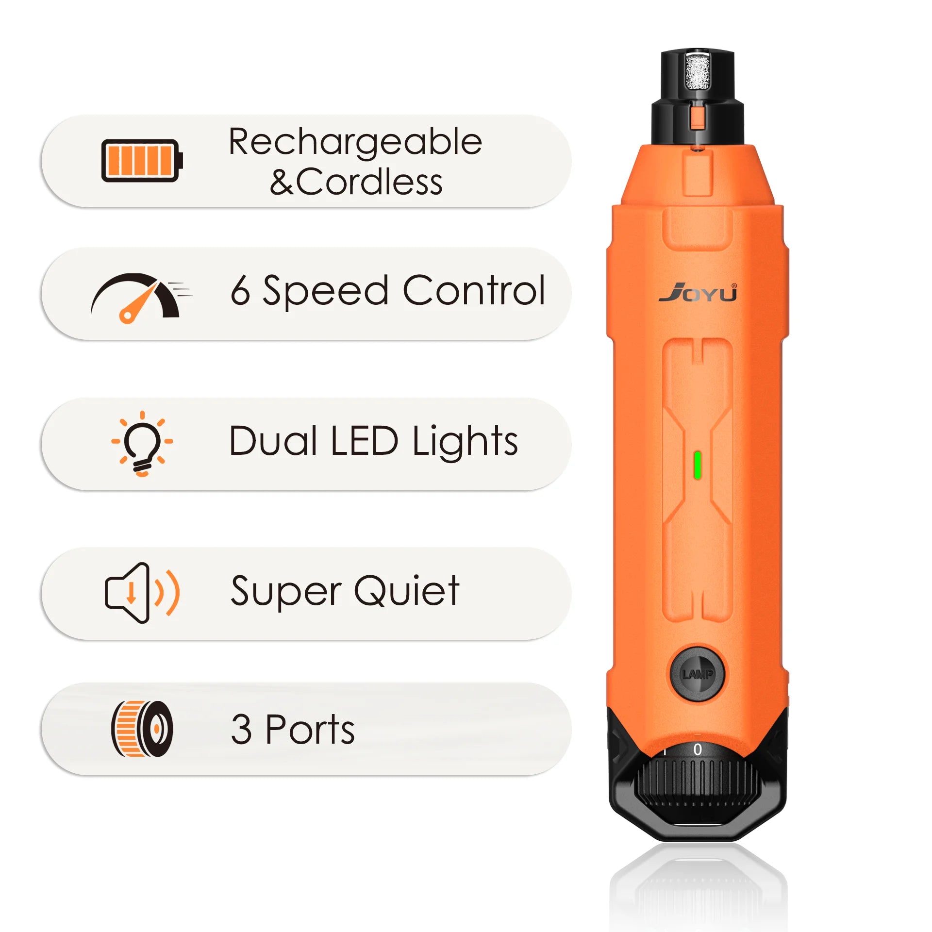 PawPerfect 6-Speed Elektrische Hondennagelvijl