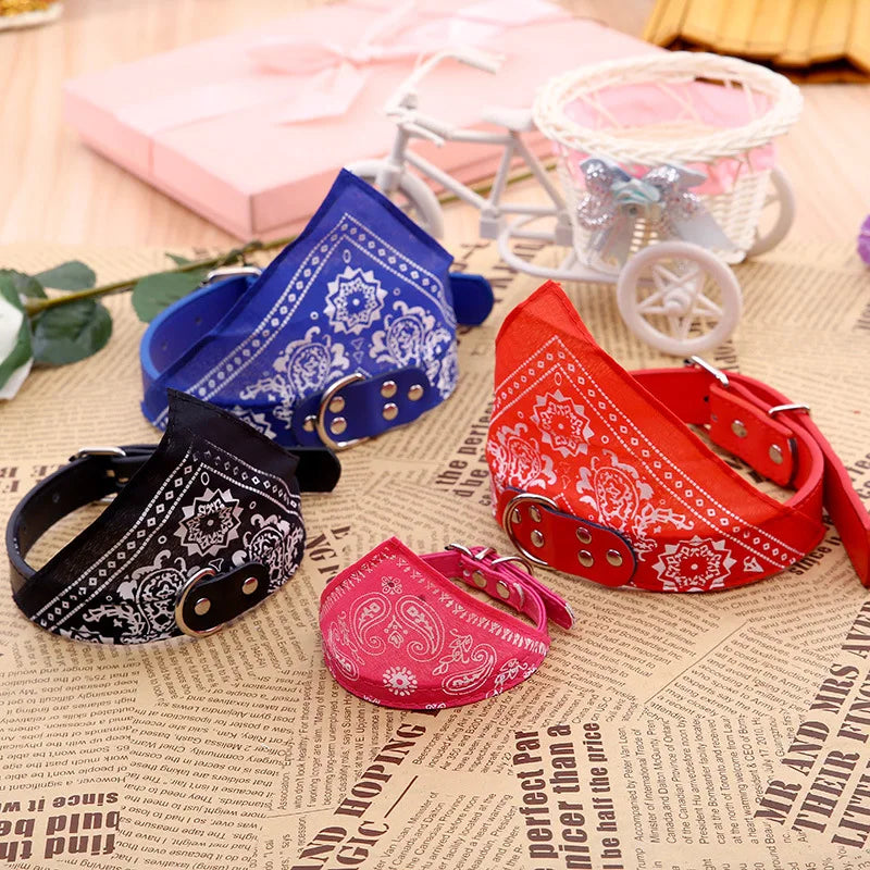 STYLPET PU Halsband met Sjaaltje