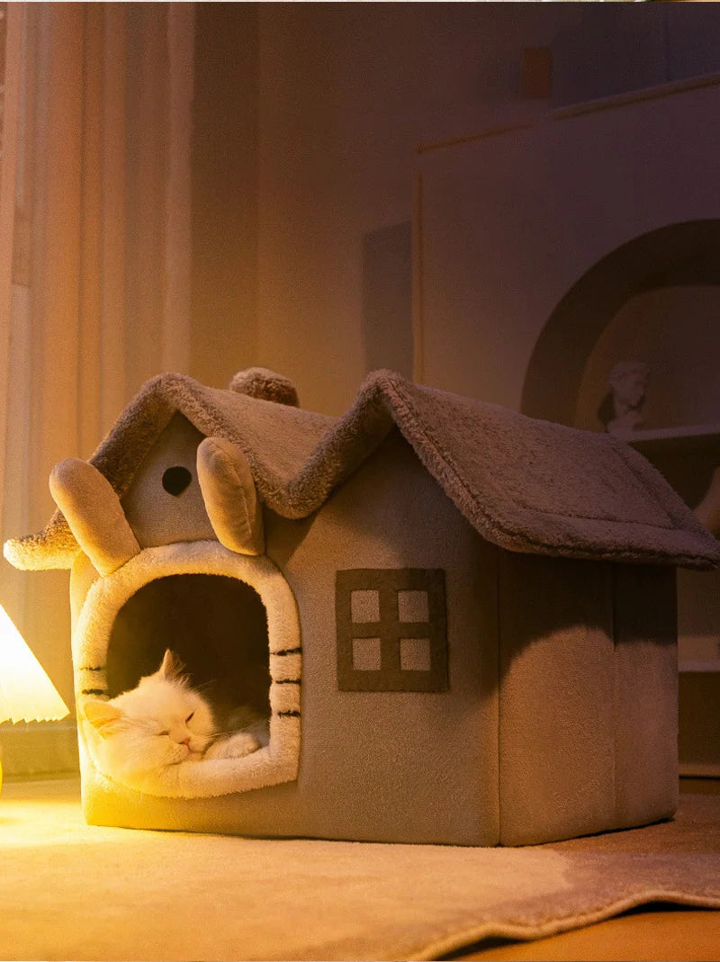 CosyFold Luxe Opvouwbare Honden- & Kattenhuis