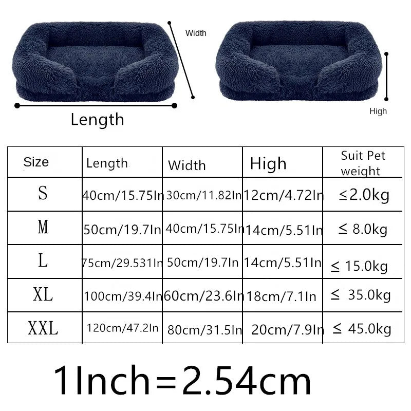 Premium Dikke Pluche Hondenbed voor Grote Honden – Warm & Stevig (S - XL)