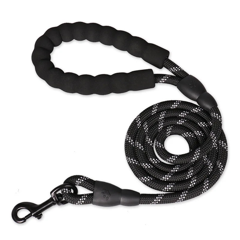 Sterke Nylon Hondenriem 150cm, 200cm, 300cm – Met Zacht Handvat en Haak