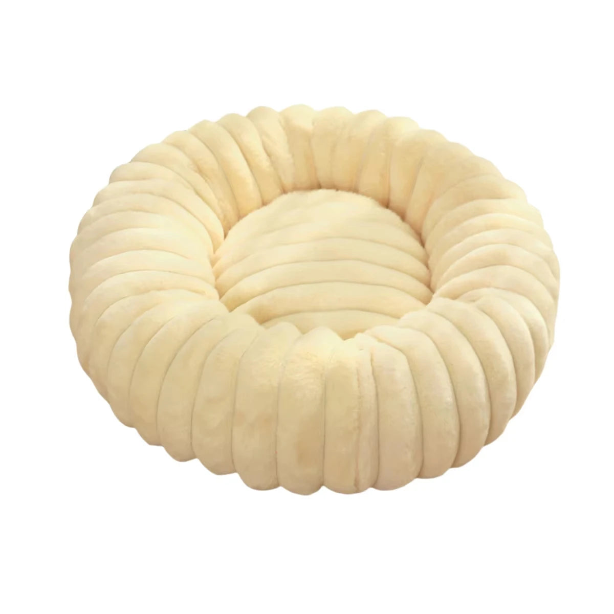 Ronde Pluizen Huisdiermatras  – Warm Wasbaar Bed voor Kat/Hond