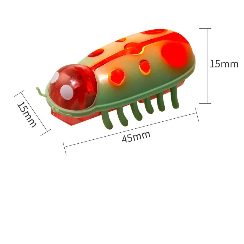 Interactief Elektrisch Katten Speelgoed – Trillende Kever, Felgekleurd