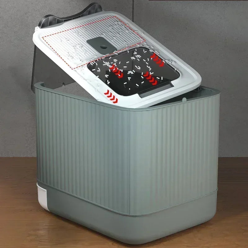 Gesloten Kattenbak met UV-sterilisatie – Groot & Hygiënisch Plastic