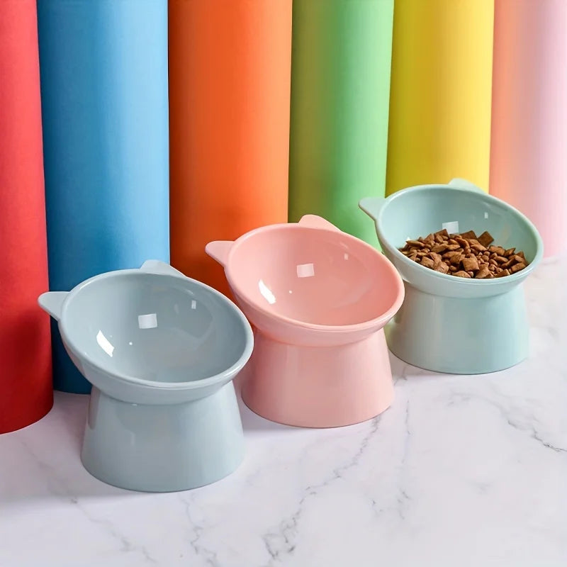 Verhoogde Kattenvoerbak – Anti-Braken, Ergonomisch, Kunststof