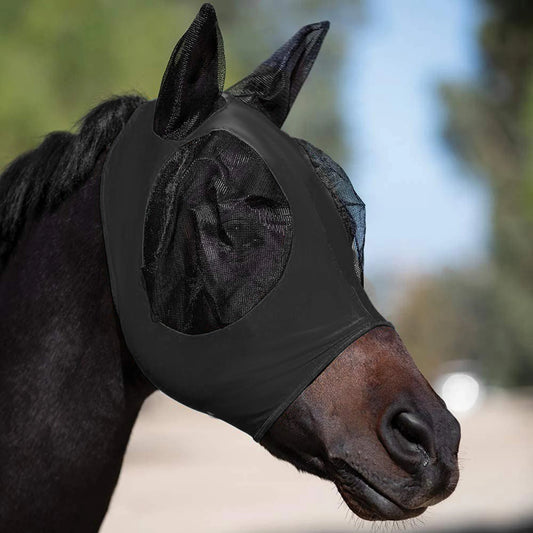 AeroShield 3D – Ademend Vliegenmasker voor Paarden met Oorbescherming & Oogbescherming