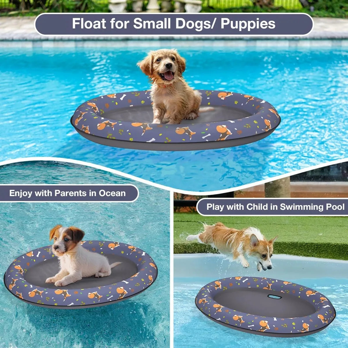 AquaPaws Opblaasbaar Honden Vlot