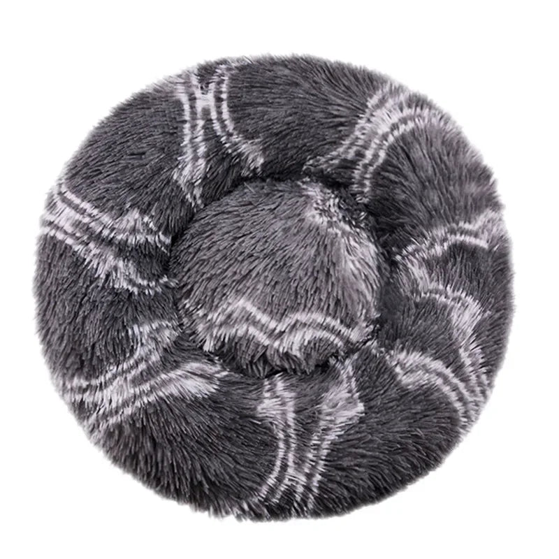 Ronde Huisdierenmand Pluche – Zachte Mand voor Hond of Kat (40–90cm)