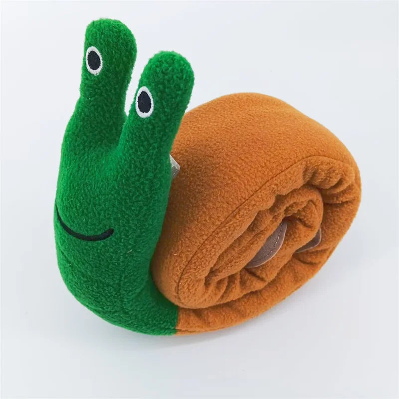 Pluchen snuffelspeeltje voor honden – slakkenvorm 20 cm meerkleurig