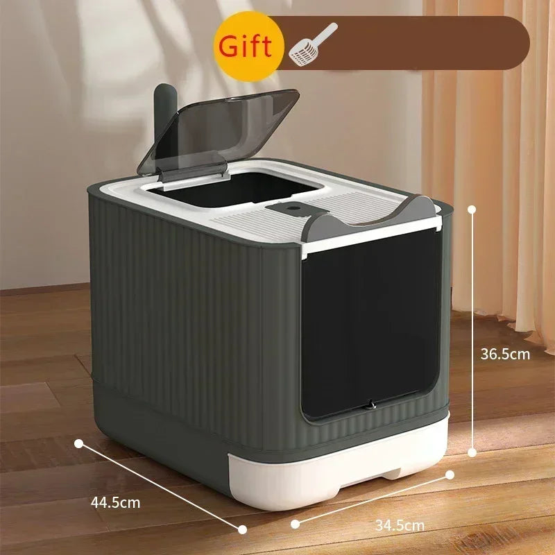Gesloten Kattenbak met UV-sterilisatie – Groot & Hygiënisch Plastic
