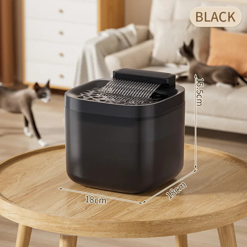 Automatische Kattenfontein 3L – Stil, ABS, met 4-traps Filtersysteem