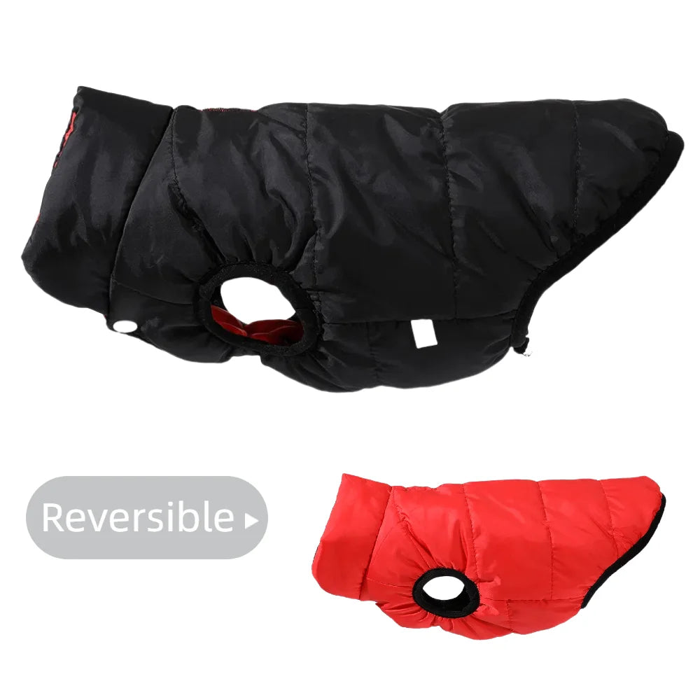 ThermoPaws DuoShield – Omkeerbare Winterjas met Riemopening voor Honden & Katten