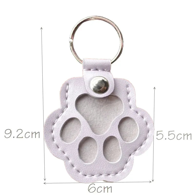 MemoryPaw – Leren Herdenkings Sleutelhanger met Haarlok Houder