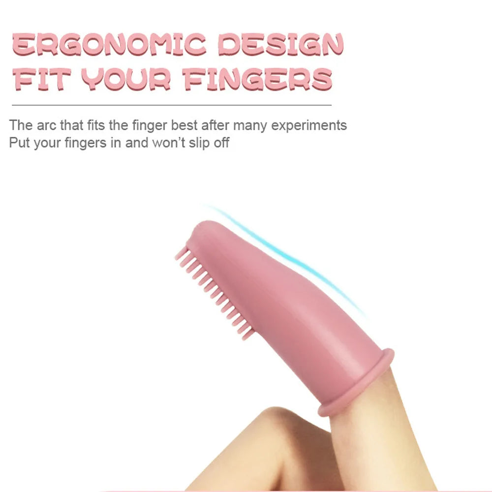 SuperZachte Siliconen Vinger Tandenborstel