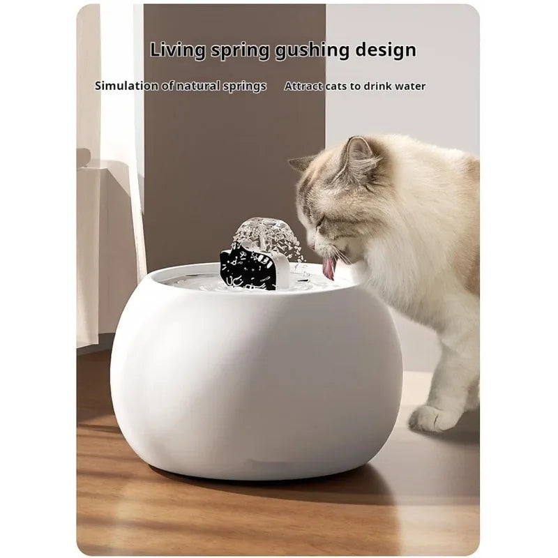 Keramische Kattenfontein – Stil, USB, 5-voudige Filter