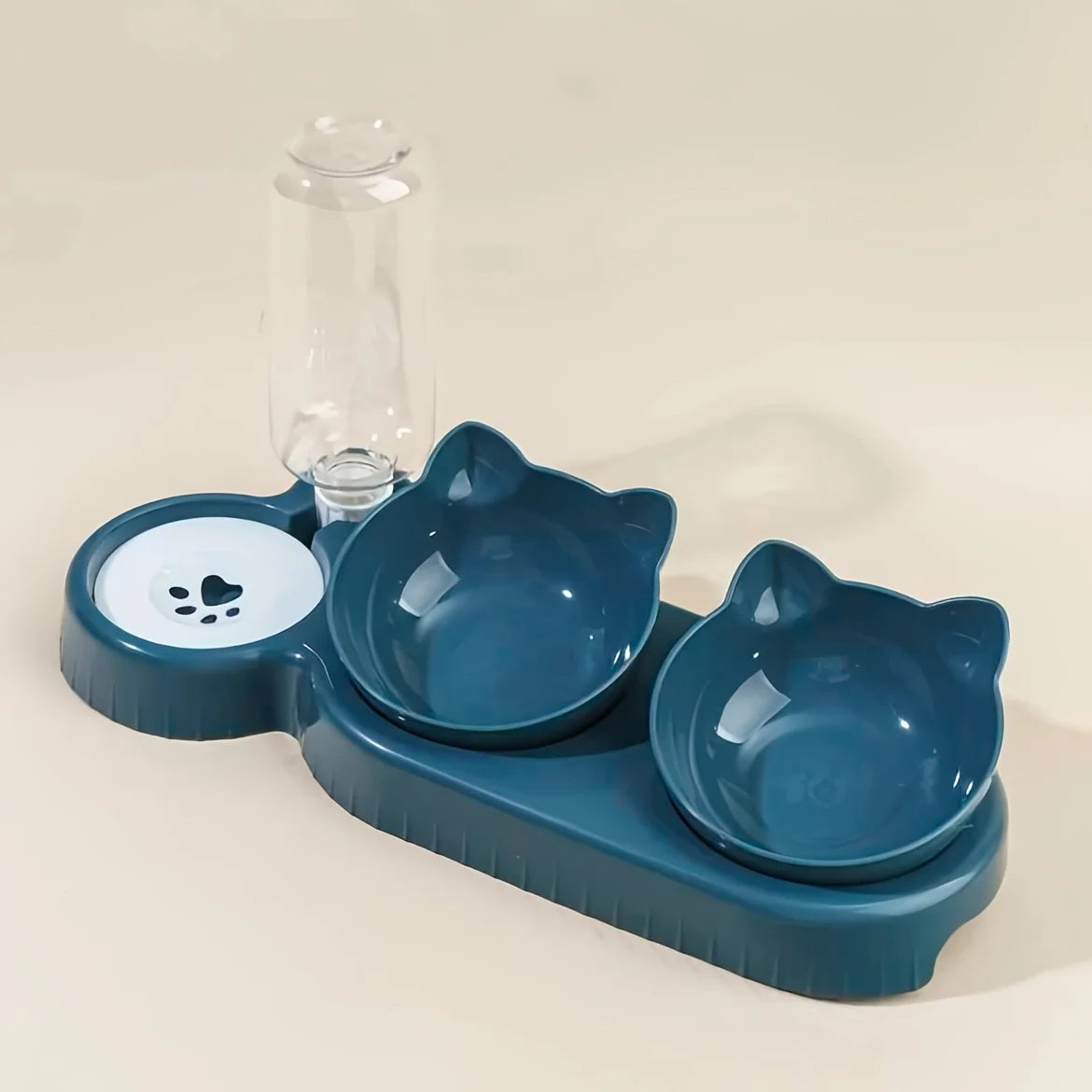 Drink & Eat 3-in-1 Kattenvoerbak Set met Waterdispenser