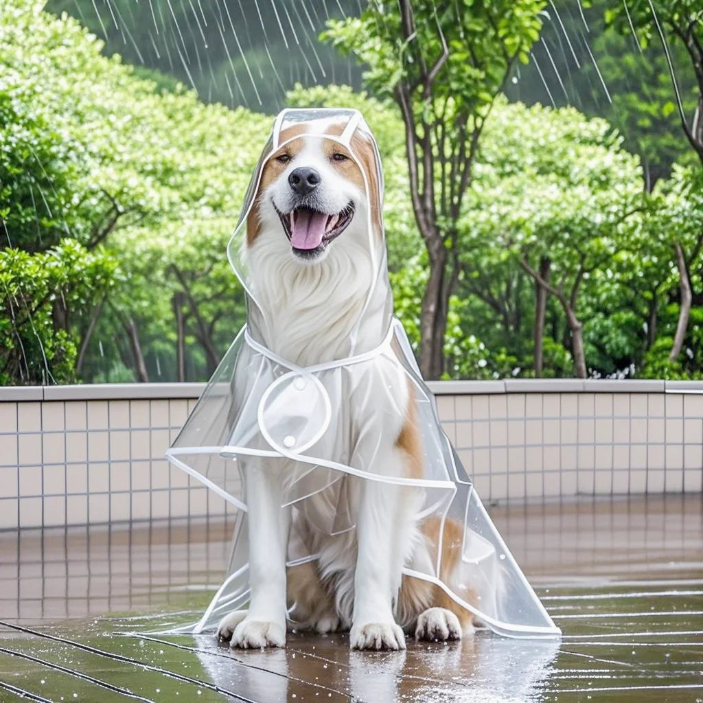 ClearPaw Transparante Regenjas voor Honden