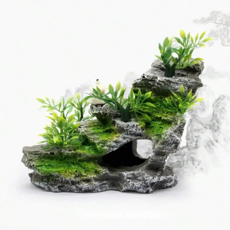 Set decoratieve stenen voor aquariums