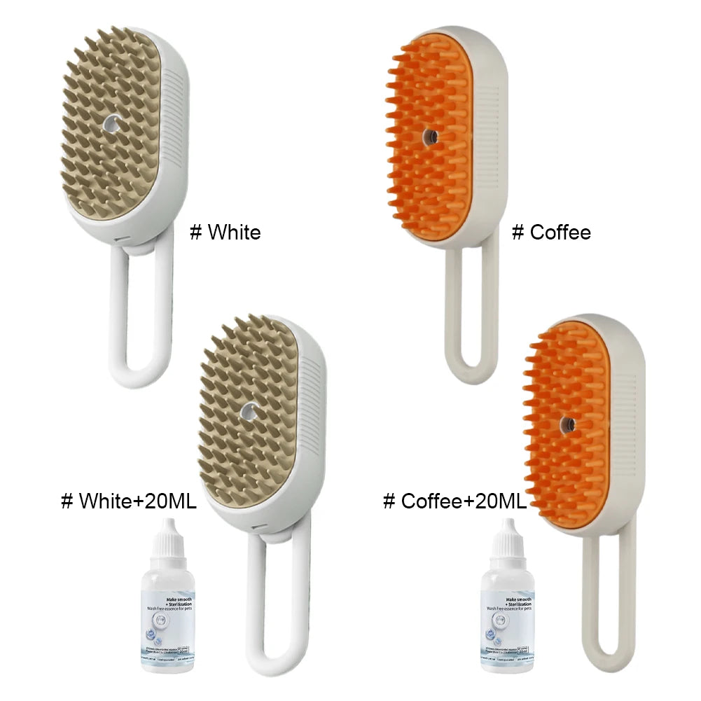 PurrSteam 3-in-1 Stoomborstel voor Katten & Honde