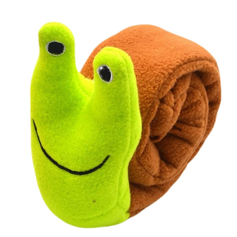 Pluchen snuffelspeeltje voor honden – slakkenvorm 20 cm meerkleurig