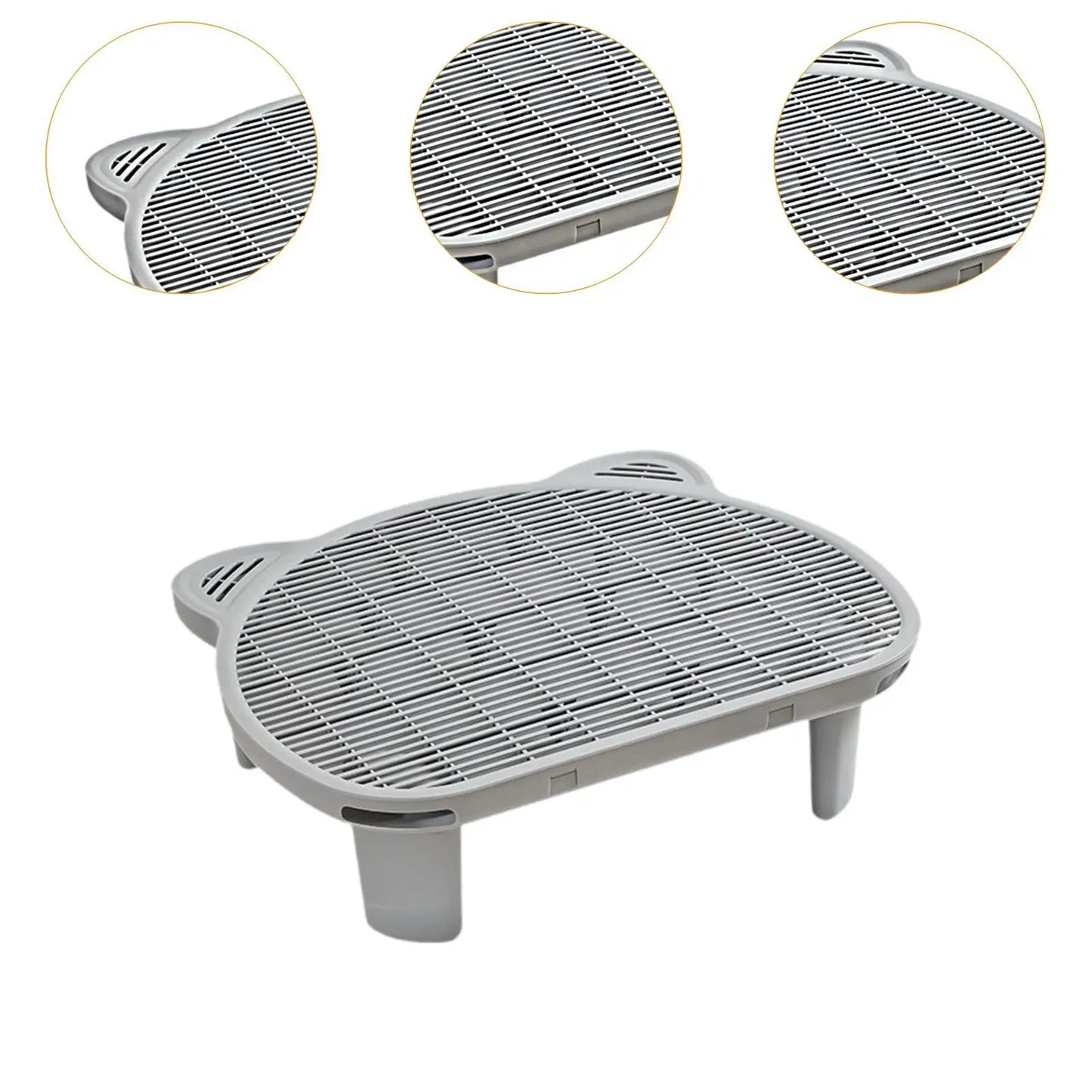 Wasbare Kattenbakmat met Trap – 51×40 cm, Antislip & Dubbel Laags