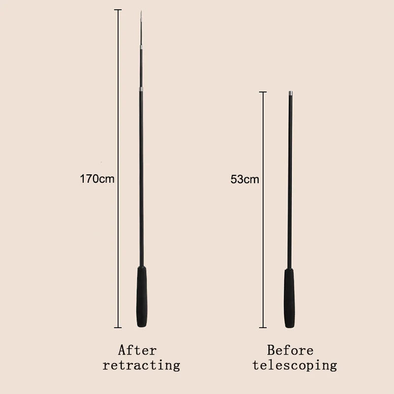 AeroPlay Telescopische Kattenhengel 1.8m – Vierdelige Superlange Carbon Fiber Speelhengel met Veer