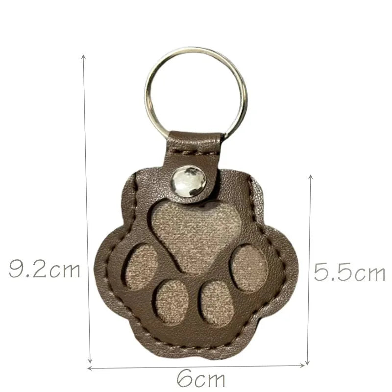 MemoryPaw – Leren Herdenkings Sleutelhanger met Haarlok Houder