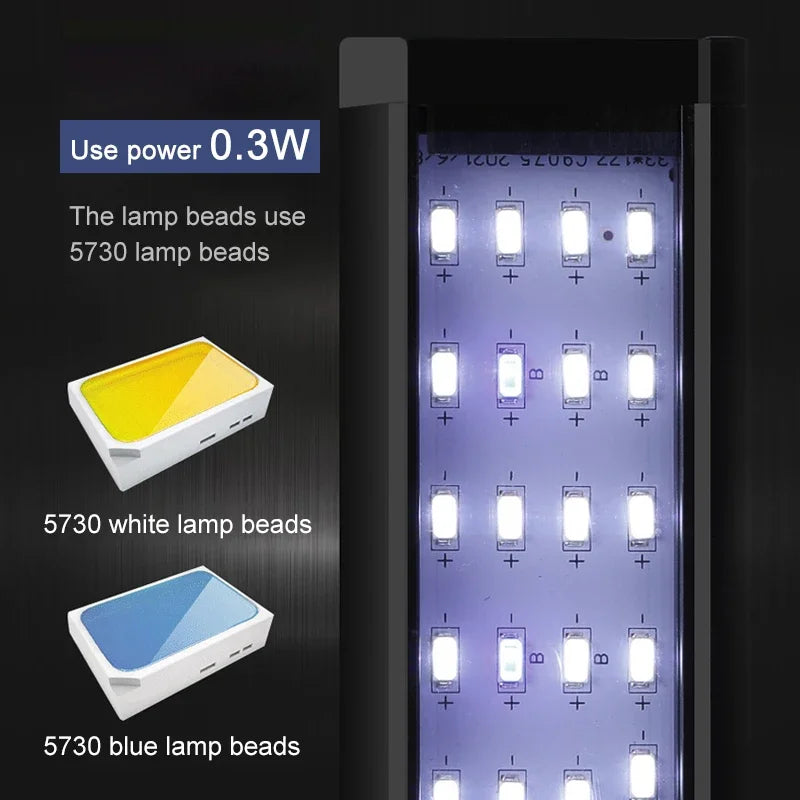 Ultradunne LED-aquariumlamp