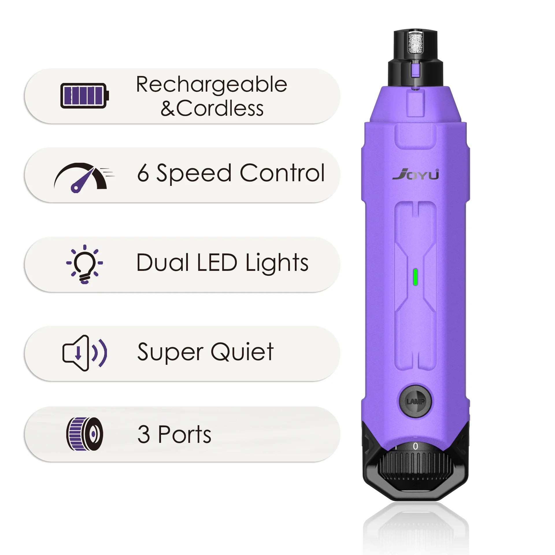 PawPerfect 6-Speed Elektrische Hondennagelvijl